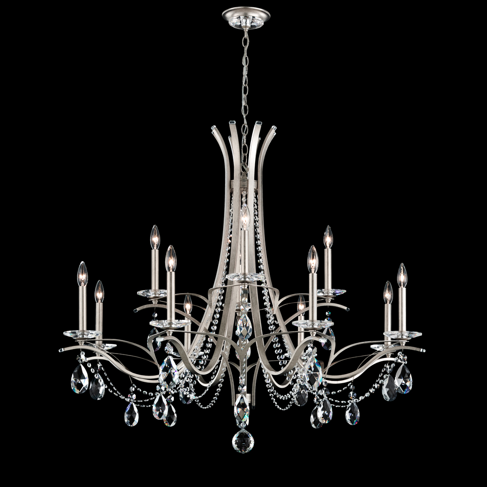 Vesca 12 Light 120V Chandelier in Heirloom Bronze with Clear Heritage Handcut Crystal