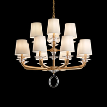 Schonbek 1870 MA1012N-22O - Emilea 12 Light 120V Chandelier in Heirloom Gold with Clear Optic Crystal