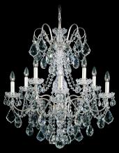 Schonbek 1870 3657-23H - New Orleans 10 Light 120V Chandelier in Etruscan Gold with Clear Heritage Handcut Crystal