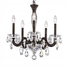 Schonbek 1870 S8605N-23R - San Marco 5 Light 120V Chandelier in Etruscan Gold with Clear Radiance Crystal