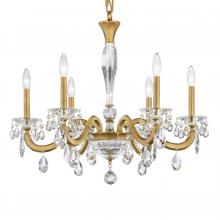 Schonbek 1870 S8606N-23R - San Marco 6 Light 120V Chandelier in Etruscan Gold with Clear Radiance Crystal