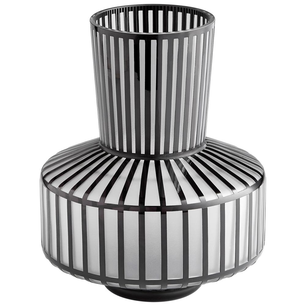 Lined Up Vase Black - Medium
