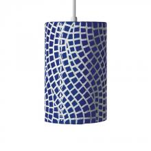 A-19 PM20302-CB - Channels Pendant Cobalt Blue