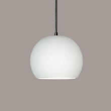 A-19 P1601-1LEDE26-CSTF-BCC - Bonaire Pendant: Custom Finish or Color Match (E26 Base Dimmable LED (Bulb included)) (Black Cord & 