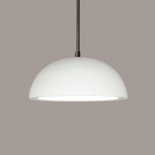 A-19 P301-BG-BCC-1LEDE26 - Thera Pendant: Black Gloss (Black Cord & Canopy)