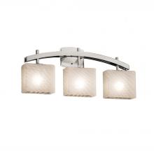 Justice Design Group FSN-8593-55-WEVE-NCKL-LED3-2100 - Archway 3-Light LED Bath Bar