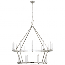 Visual Comfort & Co. Signature Collection CHC 5199PN - Darlana Extra Large Two-Tier Chandelier