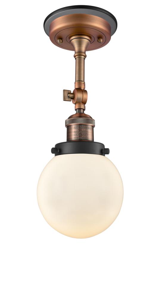 Beacon - 1 Light - 6 inch - Antique Copper - Semi-Flush Mount