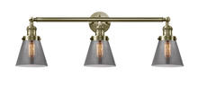 Innovations Lighting 205-AB-G63-LED - Cone - 3 Light - 30 inch - Antique Brass - Bath Vanity Light