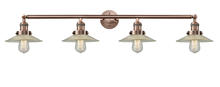 Innovations Lighting 215-AC-G2 - Halophane - 4 Light - 45 inch - Antique Copper - Bath Vanity Light