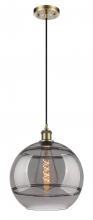 Innovations Lighting 516-1P-AB-G556-12SM - Rochester - 1 Light - 12 inch - Antique Brass - Cord hung - Mini Pendant