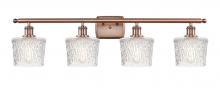 Innovations Lighting 516-4W-AC-G402-LED - Niagara - 4 Light - 37 inch - Antique Copper - Bath Vanity Light