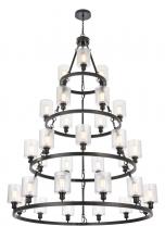 Innovations Lighting 820345-BK-G112 - Cobbleskill - 30 Light - 50 inch - Matte Black - Chain Hung - Chandelier