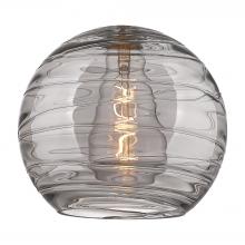 Innovations Lighting G1213-10SM - Deco Swirl 10&#34; Light Smoke Glass