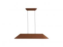 Golden 3133-LP43 CO-BK - Faroe 43&#34; LED Linear Pendant in Coffee/Black