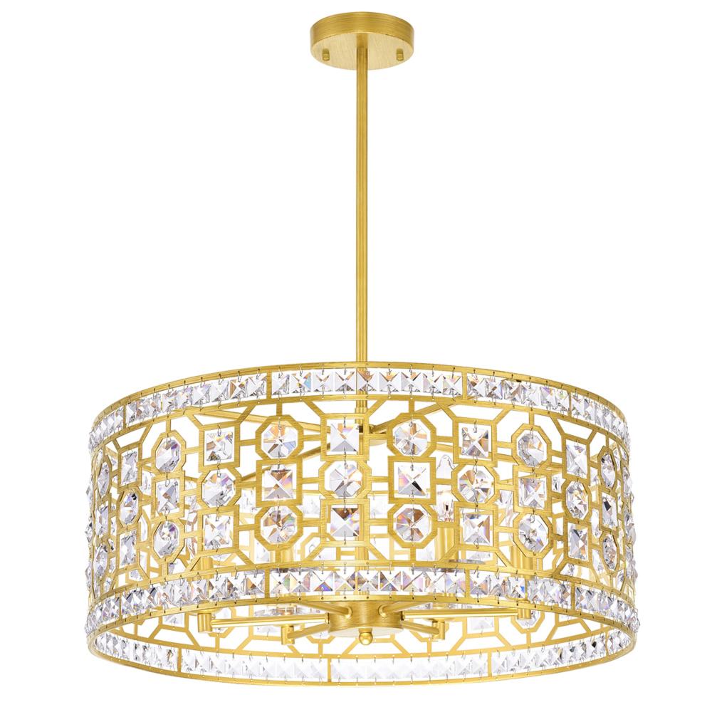 Belinda 6 Light Chandelier With Champagne Finish