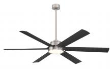 Minka-Aire F897L-BNW/CL - Cairo - 65" LED Smart Indoor / Outdoor Ceiling Fan