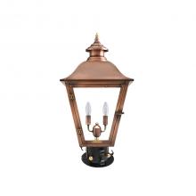 Primo Gas Lanterns JL-22E_CT/PM - Two Light Post Mount w/Column Top