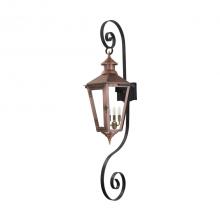 Primo Gas Lanterns NW-32E_TSBS - Three Light Top and Bottom Scroll