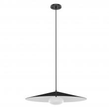 Kuzco Lighting Inc PD22824-BK/WH - Cruz 24-in Metal - Black/White LED Pendant