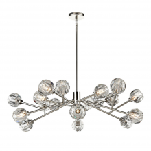 ZEEV Lighting CD10308-18-PN - Parisian 48&#34; 18-Light, Crystal Sputnik in Polished Nickel
