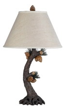 CAL Lighting BO-261 - 150W 3 Way Pinecone Table Lamp