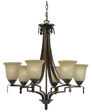 CAL Lighting FX-3506/6 - 60W X 6 Dabois 6 Light Chandelier