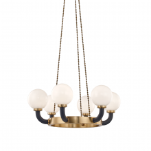 Hudson Valley 3636-AGB/BK - 6 LIGHT PENDANT