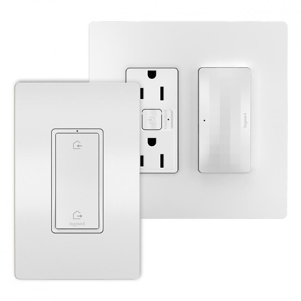 radiant® with Netatmo Outlet Kit with Home/Away Switch, White