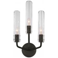 Visual Comfort & Co. Signature Collection RL ARN 2483BZ-CG - Casoria 17&#34; Triple Sconce