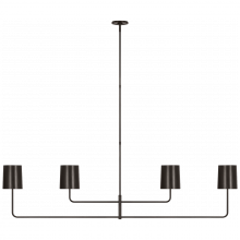Visual Comfort & Co. Signature Collection RL BBL 5087BZ-BZ - Go Lightly 70" Four Light Linear Chandelier