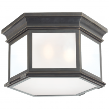 Visual Comfort & Co. Signature Collection RL CHC 4126BZ-FG - Club Large Hexagonal Flush Mount