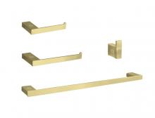 Elegant HWB-13S4BGD - Bathroom hardware set 24&#34;x2.9&#34;+7&#34;x2.9&#34;+2.2&#34;x1.5&#34;+9.6&#34;x2.9&#34; brushed g