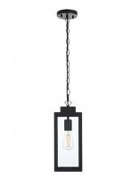 Elegant OD330H15BK - Outdoor Hanging L6&#34; W6&#34; H15&#34; L1 Black