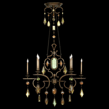 Fine Art Handcrafted Lighting 708940-1ST - Encased Gems 50&#34;W Oblong Chandelier