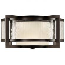 Fine Art Handcrafted Lighting 817982ST - Singapore Moderne Outdoor 20&#34;W Outdoor Flush Mount